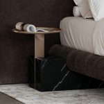 Кровать с панелями Overlap Uph Dark Taupe - Queen — изображение 5