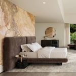 Кровать с панелями Overlap Uph Dark Taupe - Queen — изображение 6
